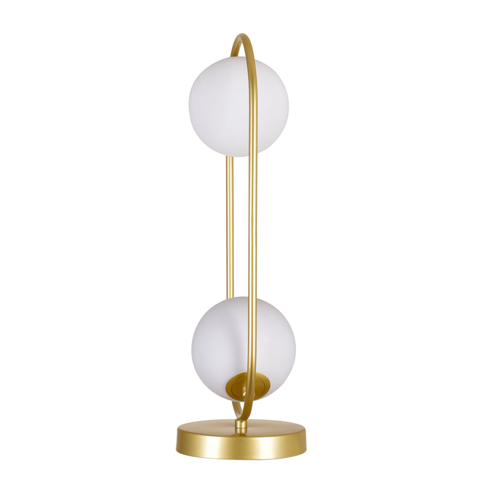 Celeste 2 Light Medallion Gold Lamp by CWI