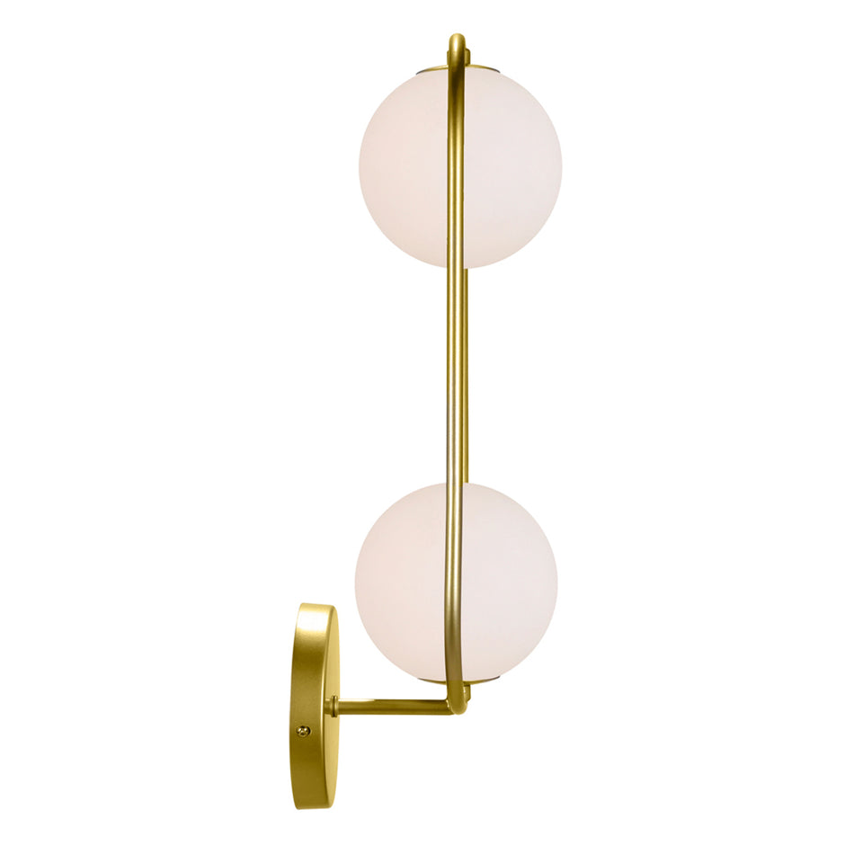 Celeste 2 Light Medallion Gold Wall Sconce by CWI
