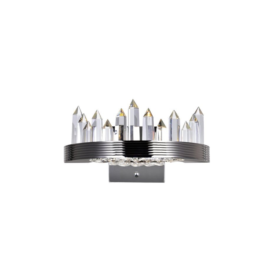 Agassiz LED Sconce With Polished Nickel Finish by CWI