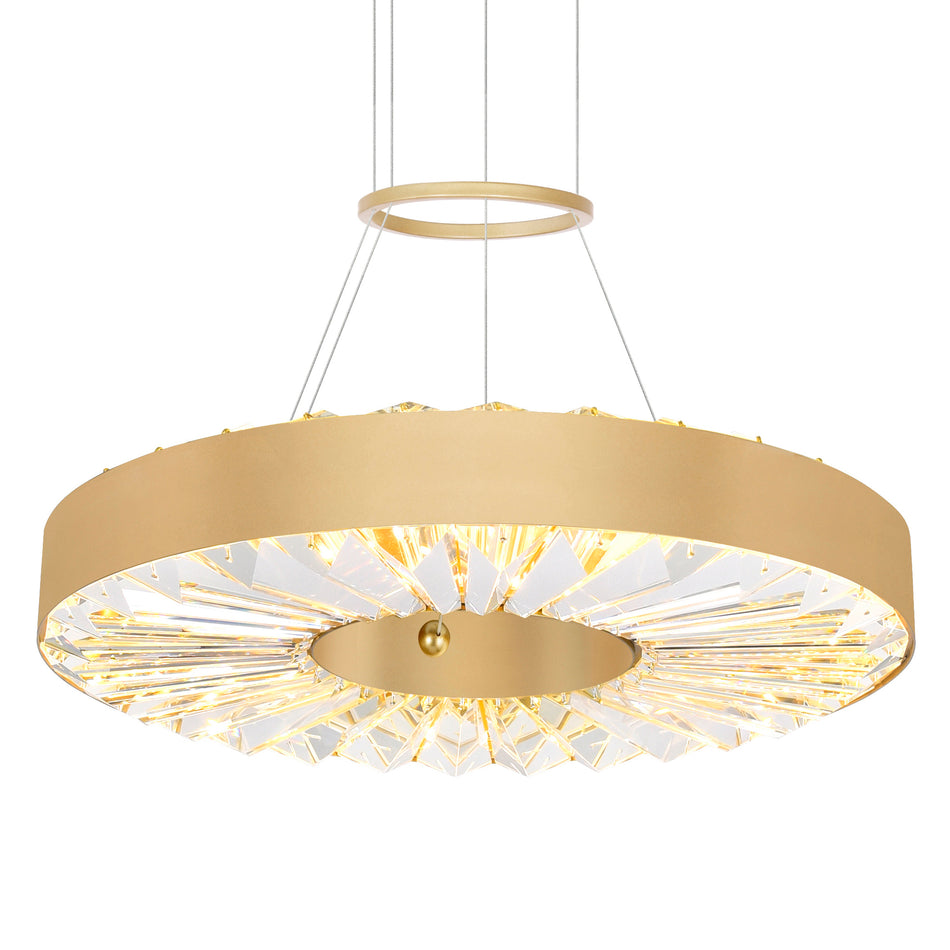 Bjoux LED Chandelier With Sun Gold Finish by CWI