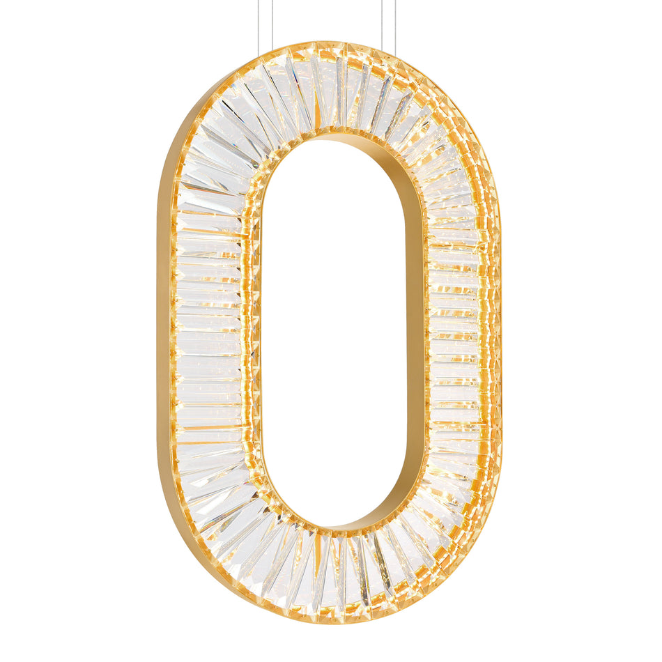 Bjoux LED Chandelier With Sun Gold Finish by CWI