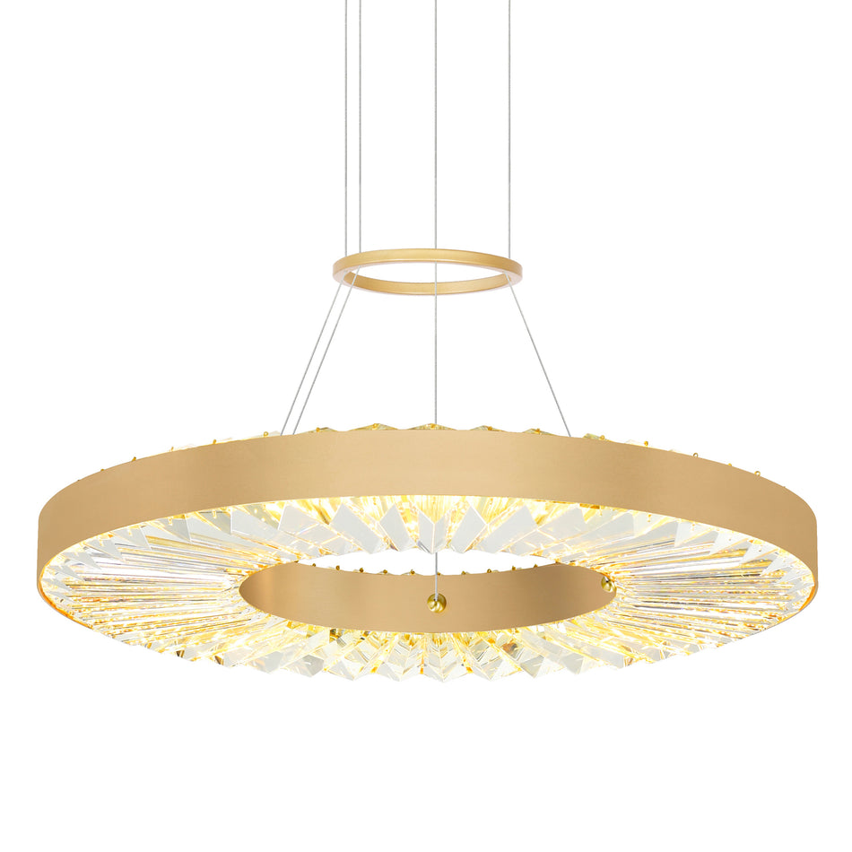 Bjoux LED Chandelier With Sun Gold Finish by CWI