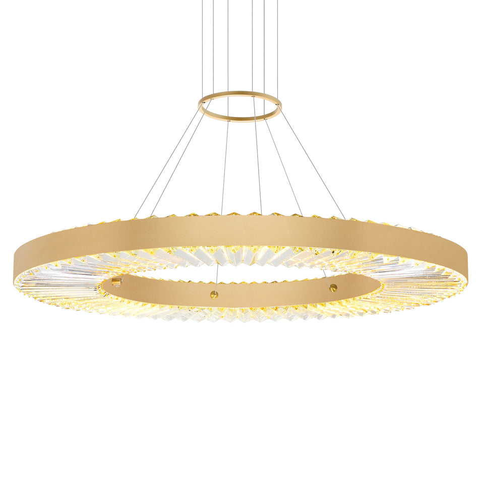 Bjoux LED Chandelier With Sun Gold Finish by CWI