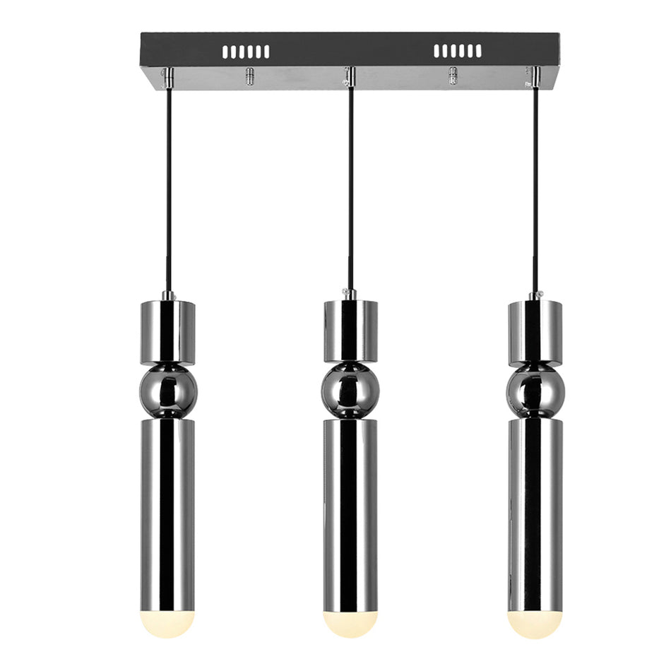 Chime LED Island/Pool Table Chandelier With Polished Nickel Finish by CWI