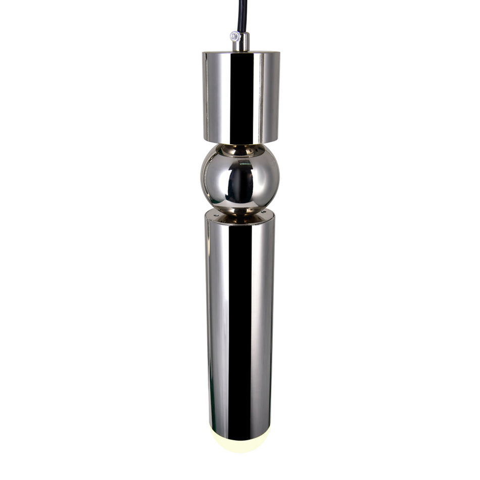 Chime Integrated LED Polished Nickel Mini Pendant by CWI
