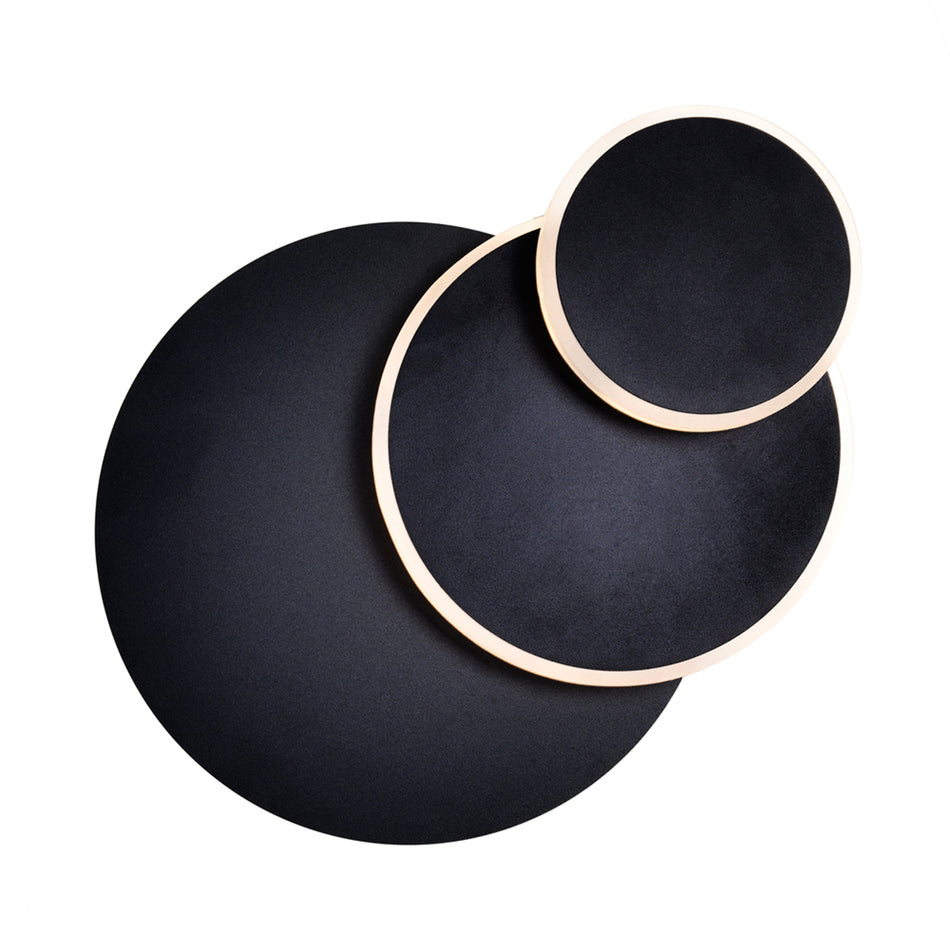 Private I Integrated LED Round Matte Black Wall Sconce