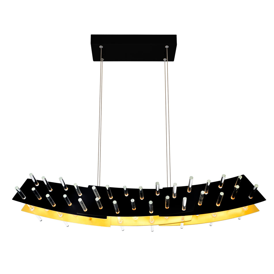 Gondola LED Chandelier With Black Finish by CWI