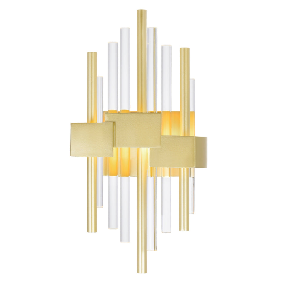 Millipede Integrated LED Satin Gold Wall Sconce