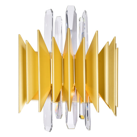 Cityscape 5 Light 13in Satin Gold Wall Sconce by CWI