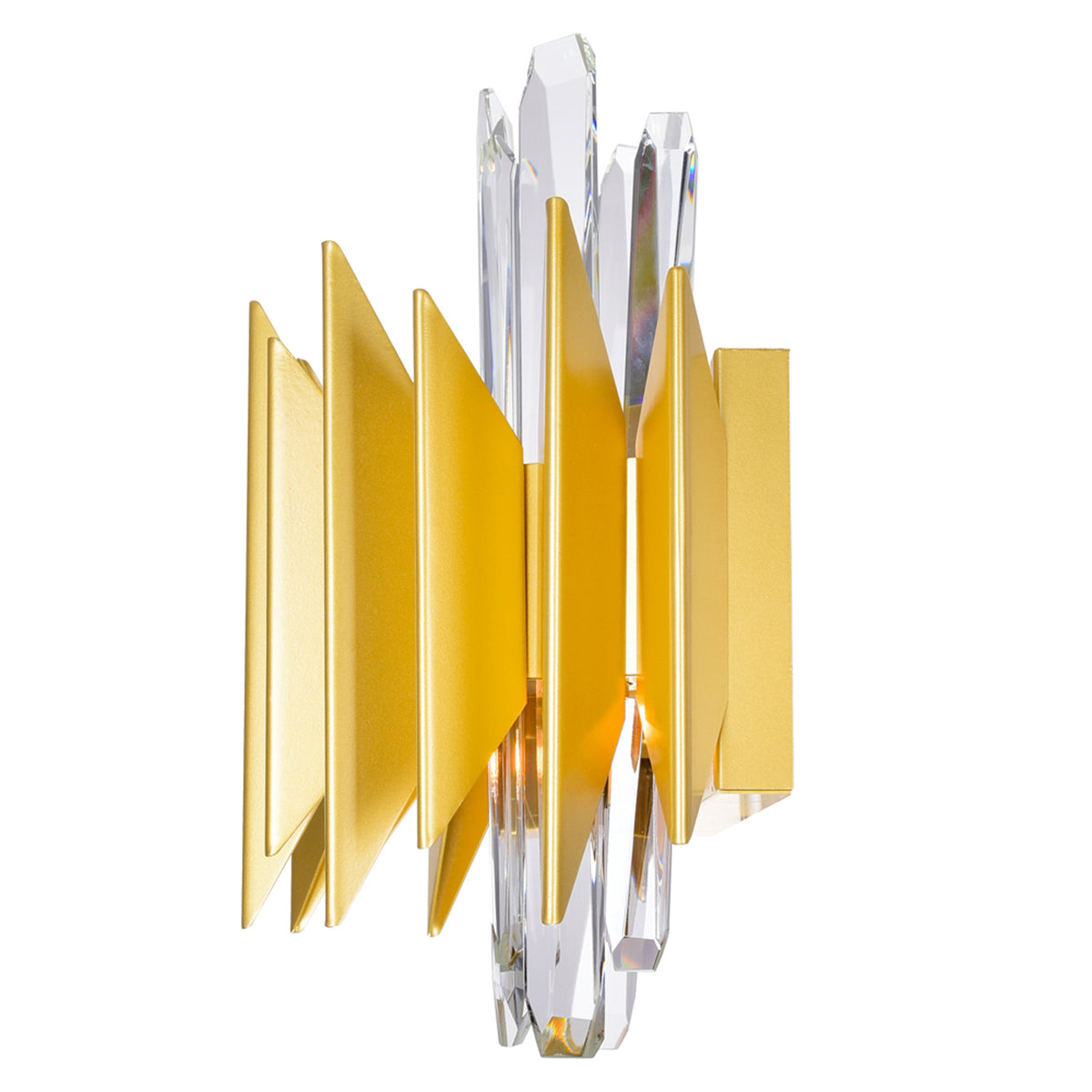 Cityscape 5 Light 13in Satin Gold Wall Sconce by CWI