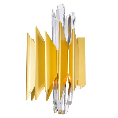 Cityscape 5 Light 13in Satin Gold Wall Sconce by CWI