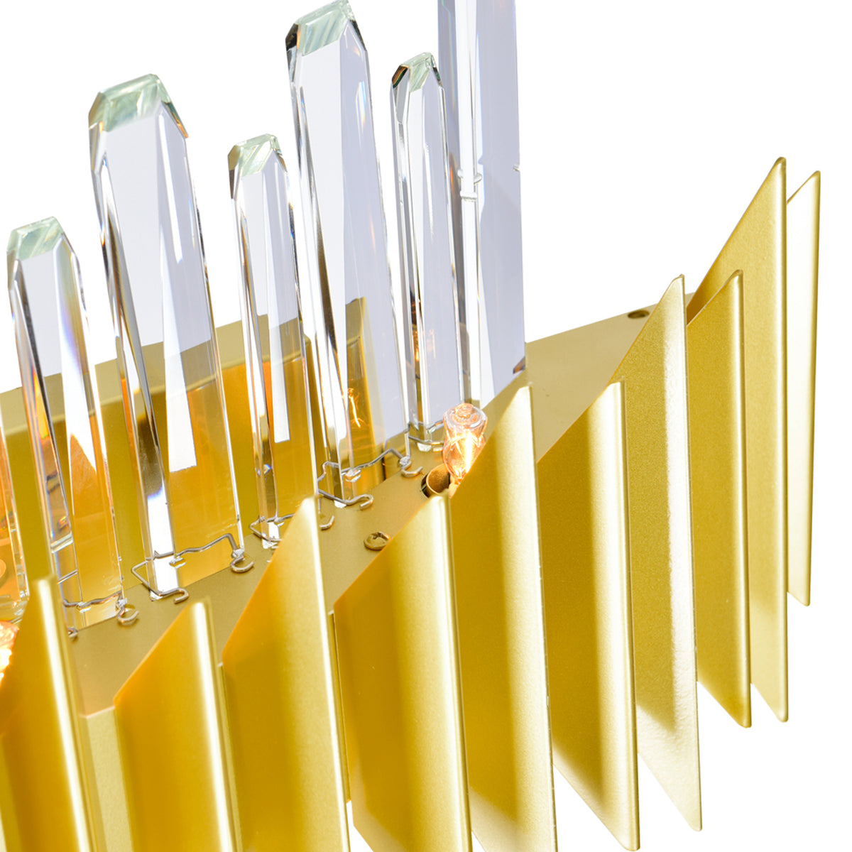 Cityscape 5 Light 13in Satin Gold Wall Sconce by CWI