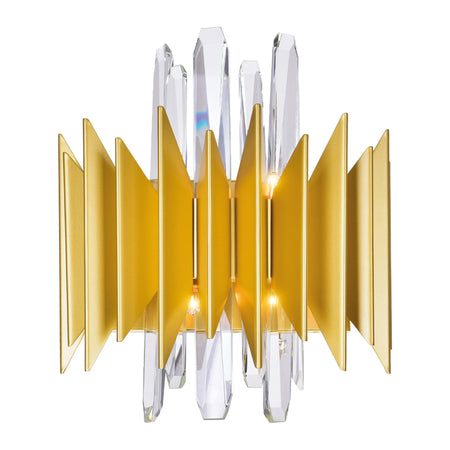 Cityscape 5 Light 13in Satin Gold Wall Sconce by CWI