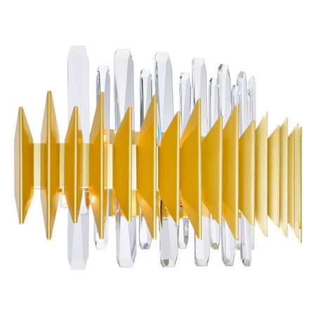 Cityscape 7 Light 24in Satin Gold Wall Sconce by CWI