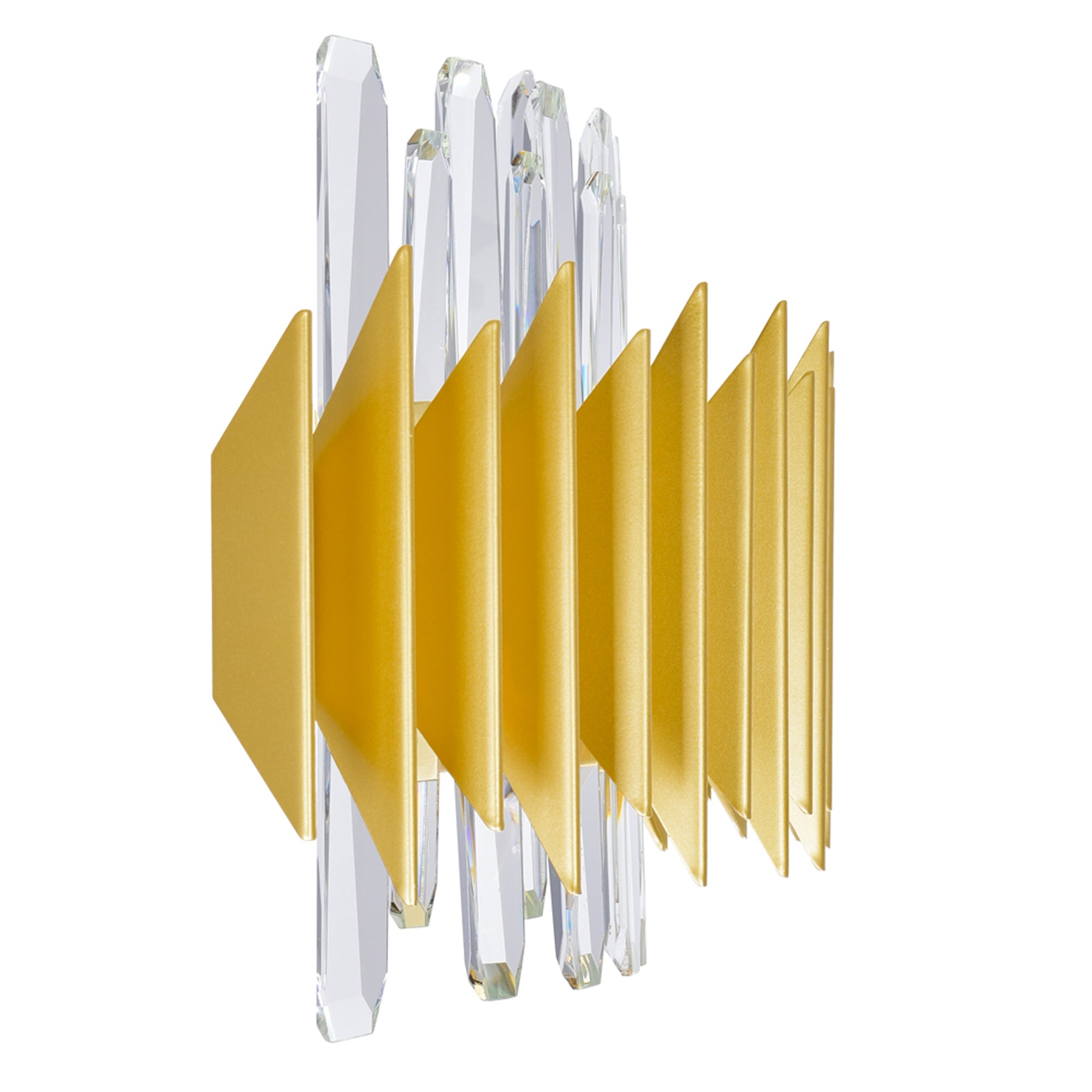 Cityscape 7 Light 24in Satin Gold Wall Sconce by CWI