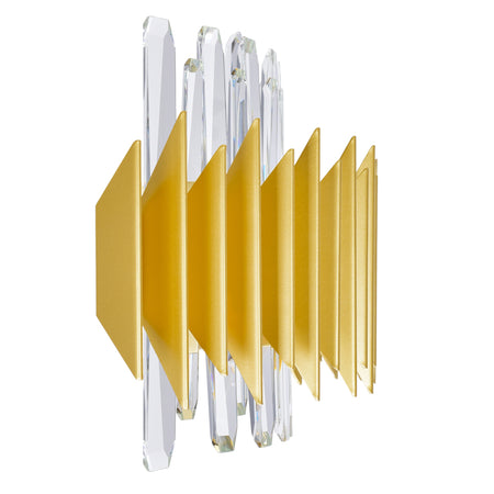 Cityscape 7 Light 24in Satin Gold Wall Sconce by CWI