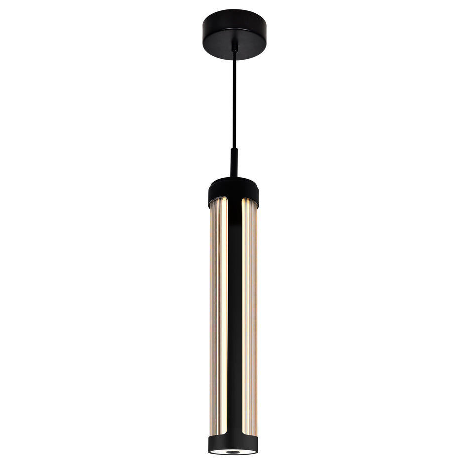 Neva Integrated LED 3in Black Pendant