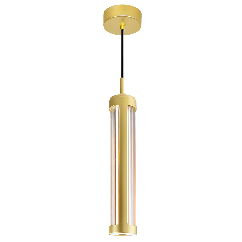 Neva Integrated LED 3in Satin Gold Pendant