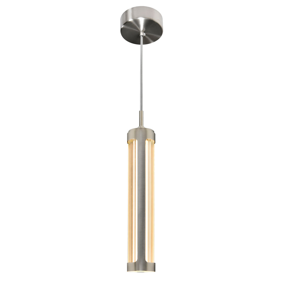 Neva Integrated LED 3in Satin Nickel Pendant