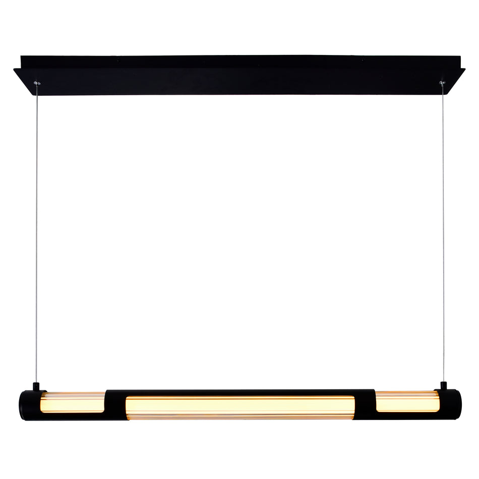 Neva Integrated LED 36in Black Chandelier