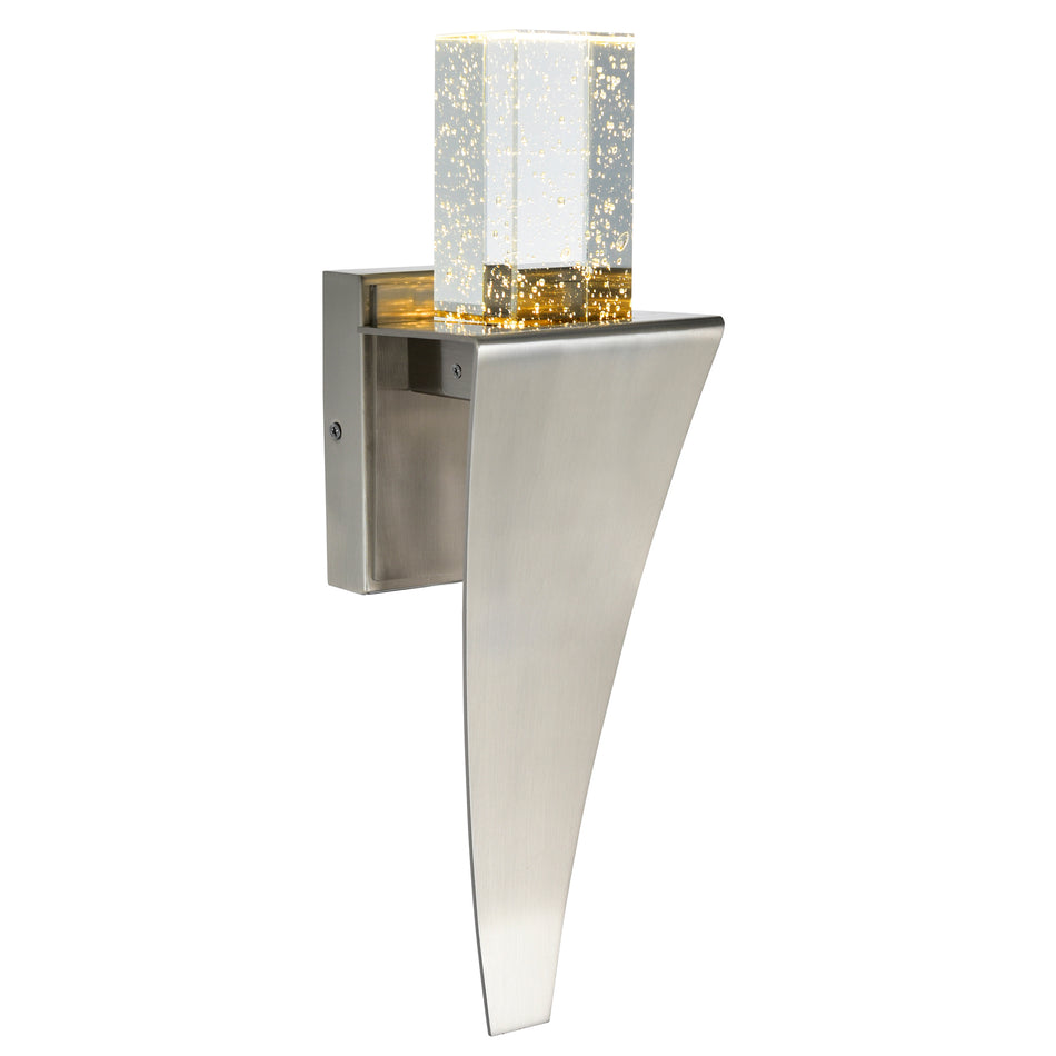 Catania Integrated LED 5in Satin Nickel Wall Light