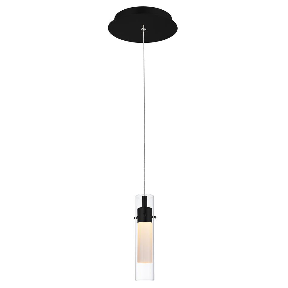 Olinda Integrated LED 5in Black Mini Pendant