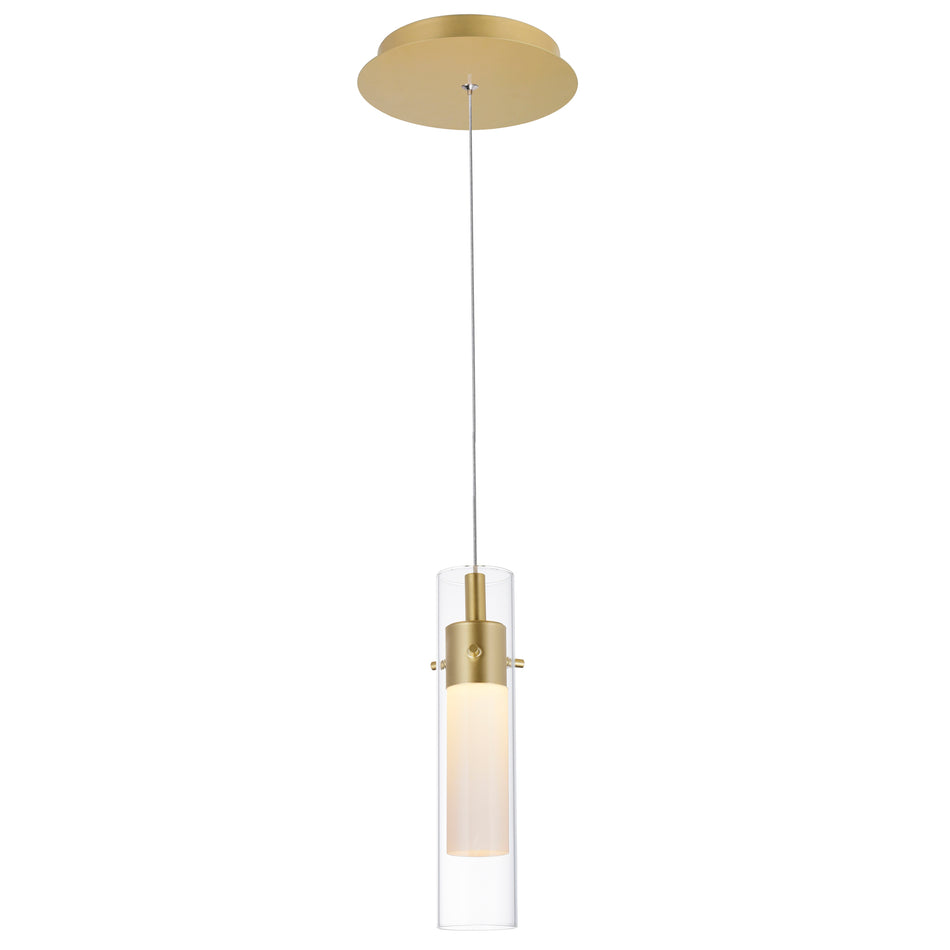 Olinda Integrated LED 5in Satin Gold Mini Pendant