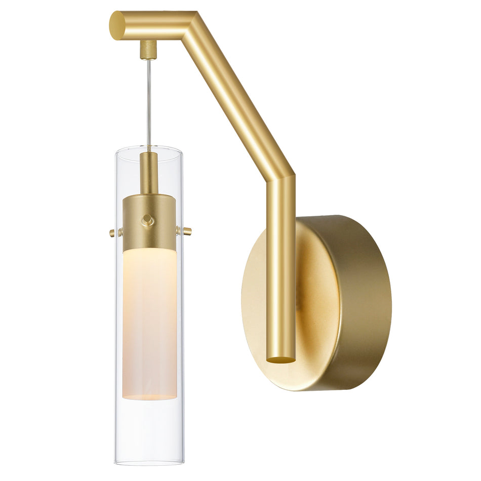 Olinda Integrated LED 5in Satin Gold Wall Light