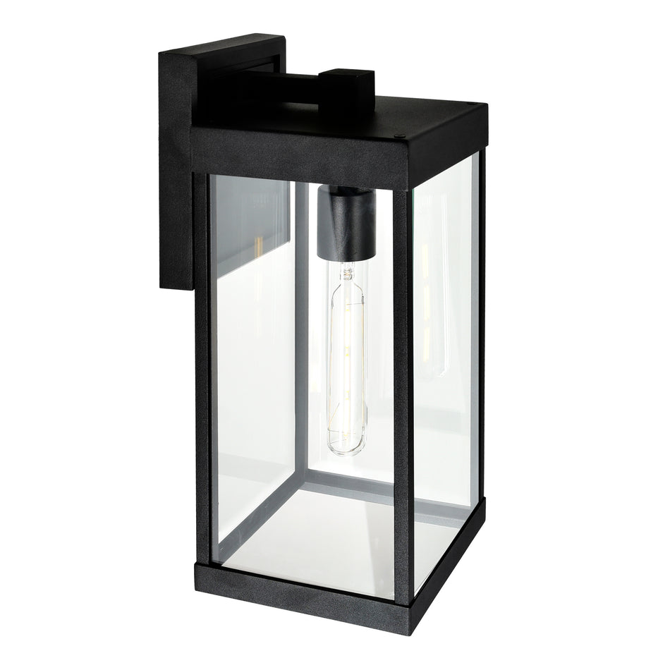 Windsor 1 Light Black Outdoor Wall Light by CWI