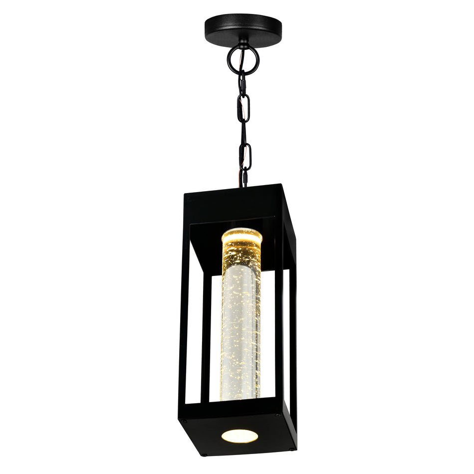 Rochester Integrated LED Black Outdoor Pendant by CWI
