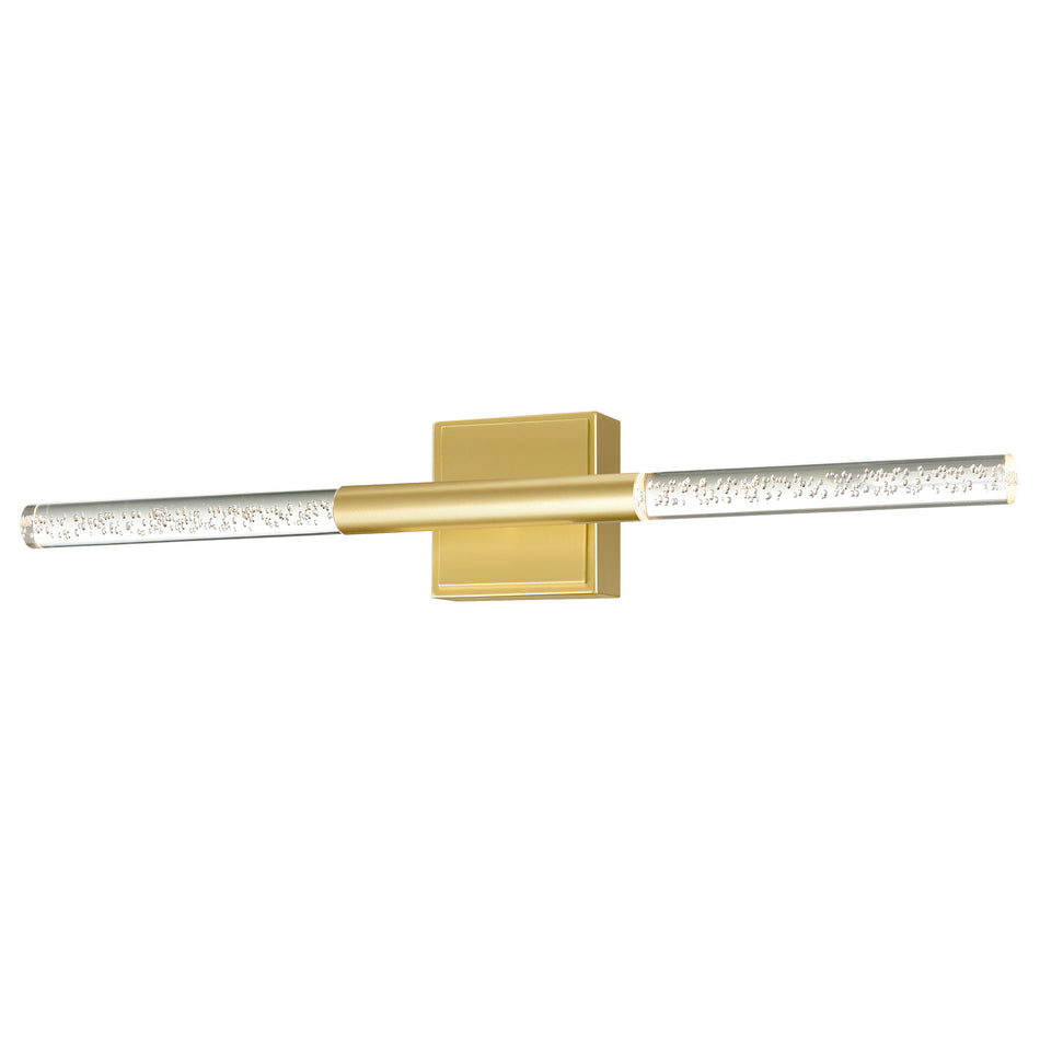 Dragonswatch Integrated LED 26in Satin Gold Vanity Light by CWI