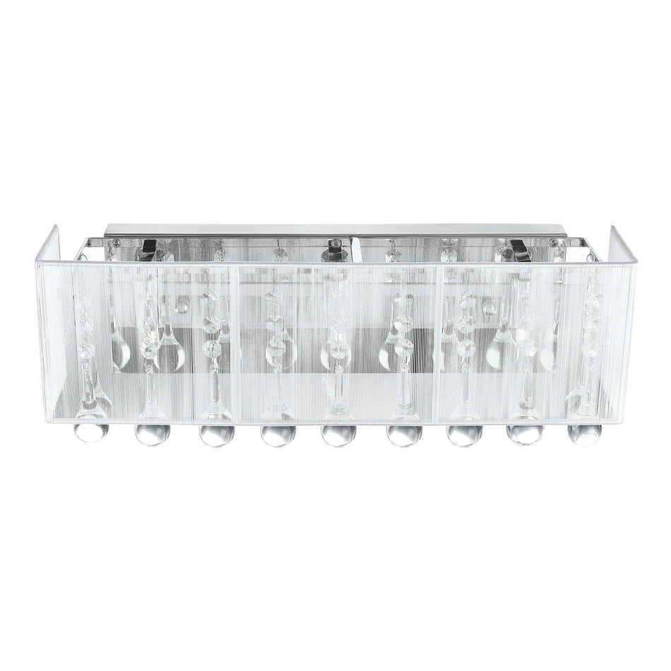 Water Drop 3 Light Vanity Light With Chrome Finish by CWI