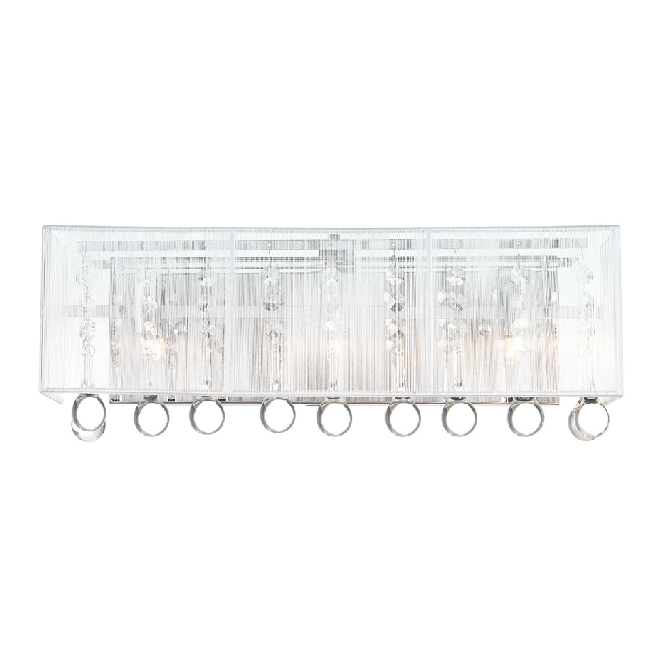 Water Drop 3 Light Vanity Light With Chrome Finish