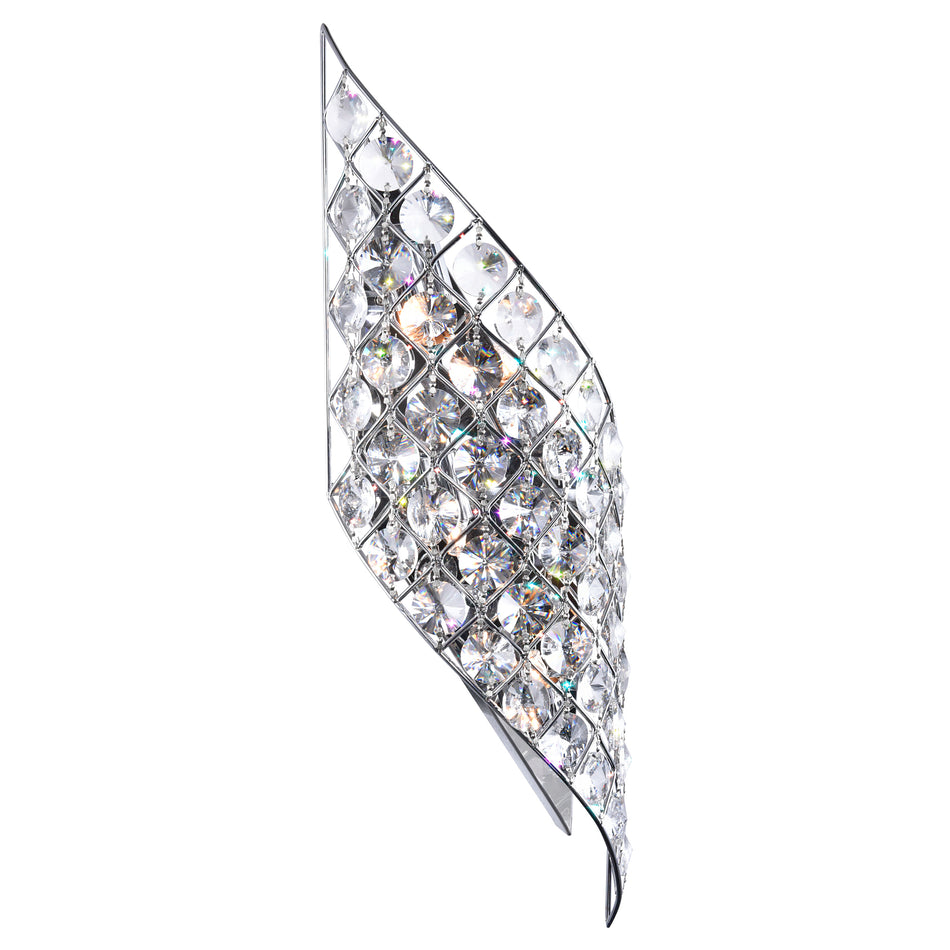 Chique 4 Light Chrome Wall Light