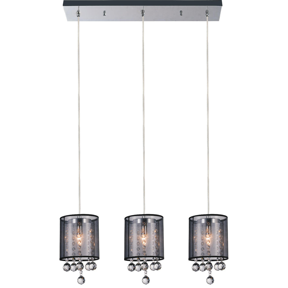 Radiant 3 Light Multi Light Pendant With Chrome Finish
