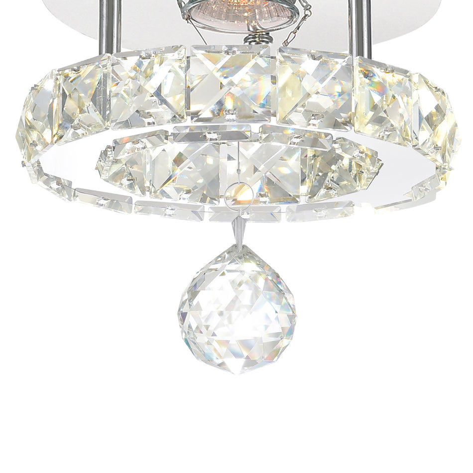 Ring Integrated LED Chrome Flush Mount by CWI