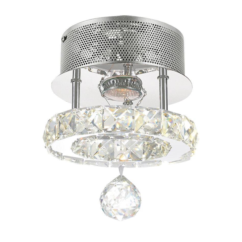 Ring Integrated LED Chrome Flush Mount