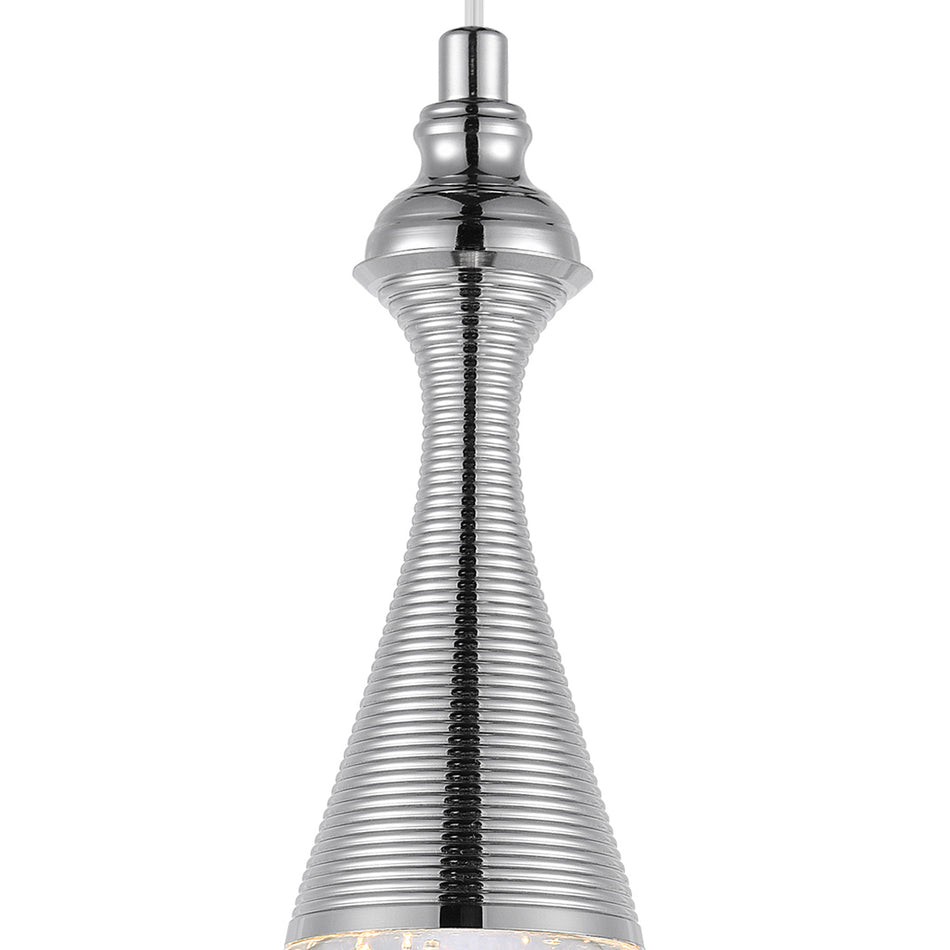 Dior LED Down Mini Pendant With Chrome Finish by CWI