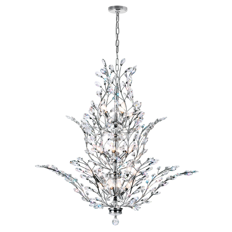 Ivy 18 Light 40in Chrome Chandelier