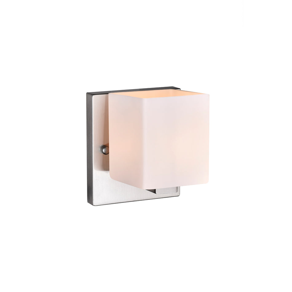 Cristini 1 Light Satin Nickel Bathroom Sconce by CWI