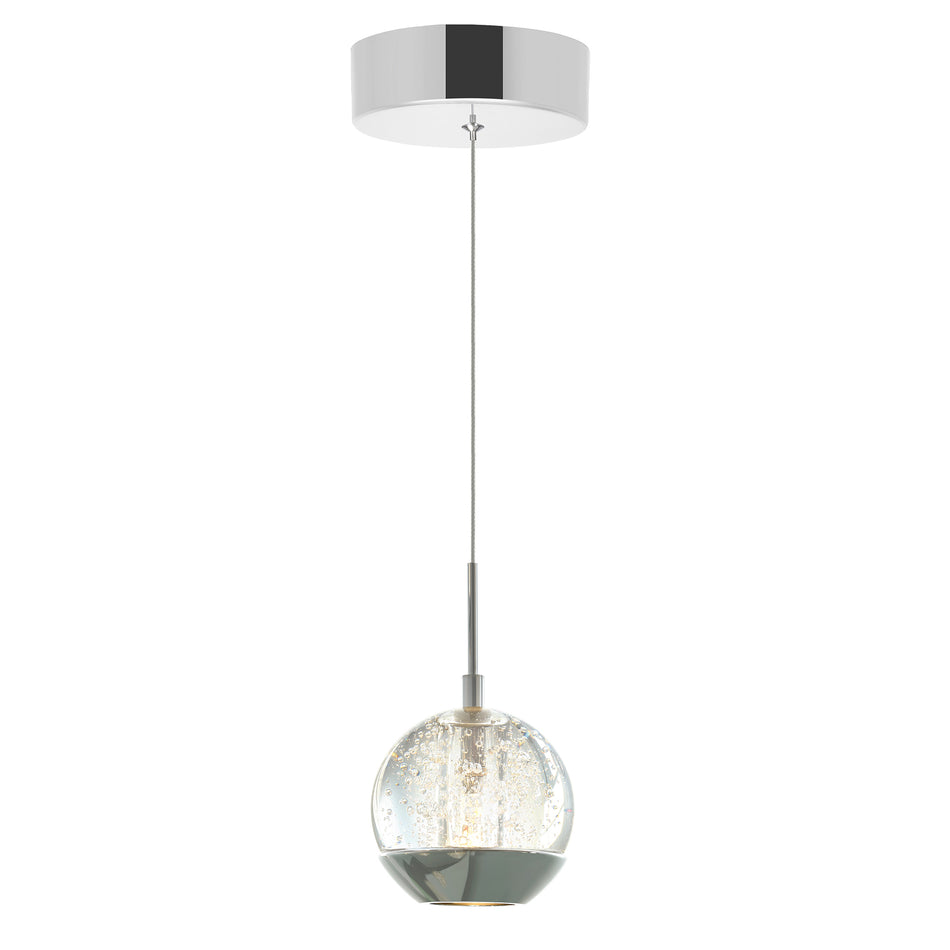 Perrier 1 Light 5in Chrome Down Mini Pendant