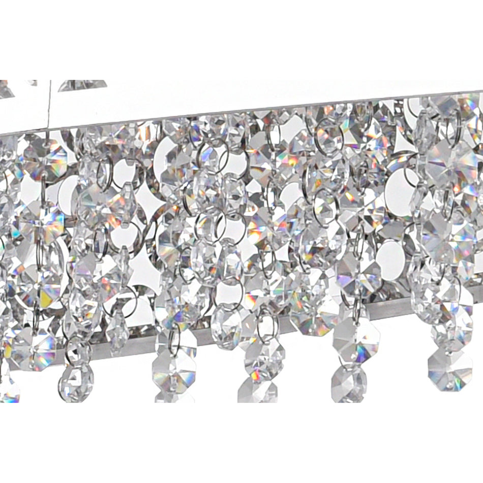 Bubbles 16 Light Drum Shade Chandelier With Chrome Finish by CWI