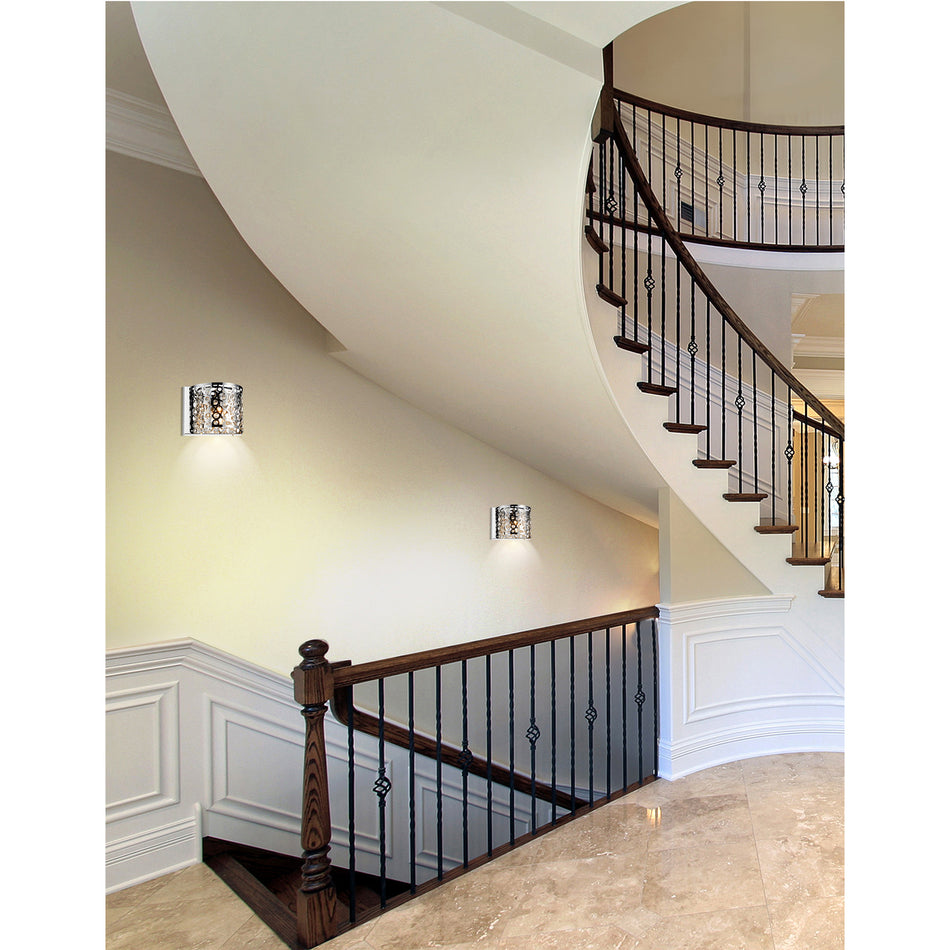 Bubbles 1 Light Bathroom Sconce With Chrome Finish by CWI