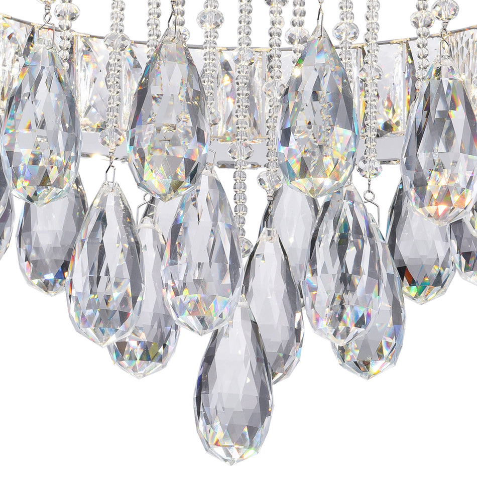 Veil Integrated LED Chrome Flush Mount by CWI