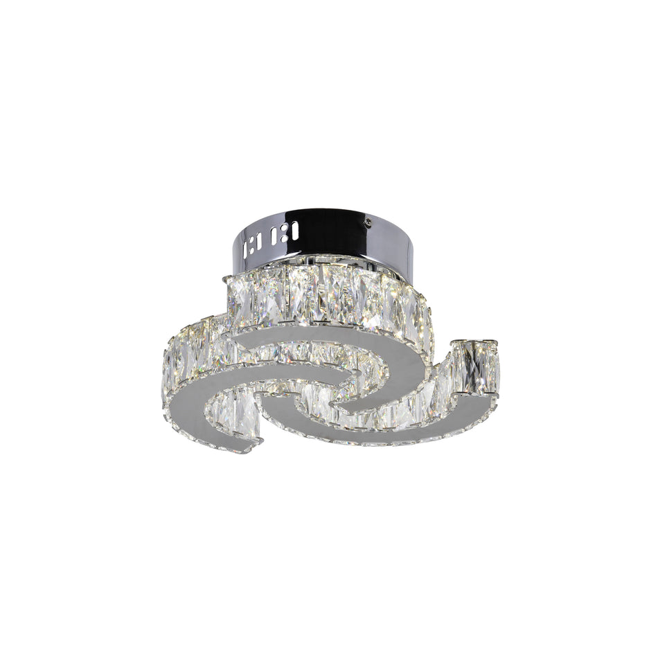 Vienna Integrated LED Chrome Flush Mount