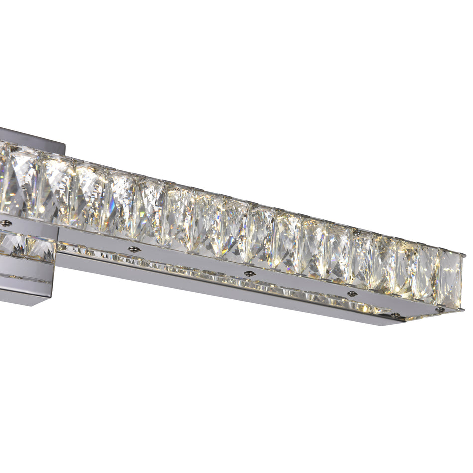 Milan Integrated LED 32in Chrome Vanity Light by CWI
