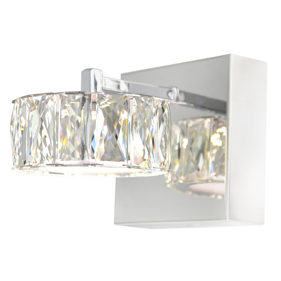 Milan LED Bathroom Sconce With Chrome Finish by CWI