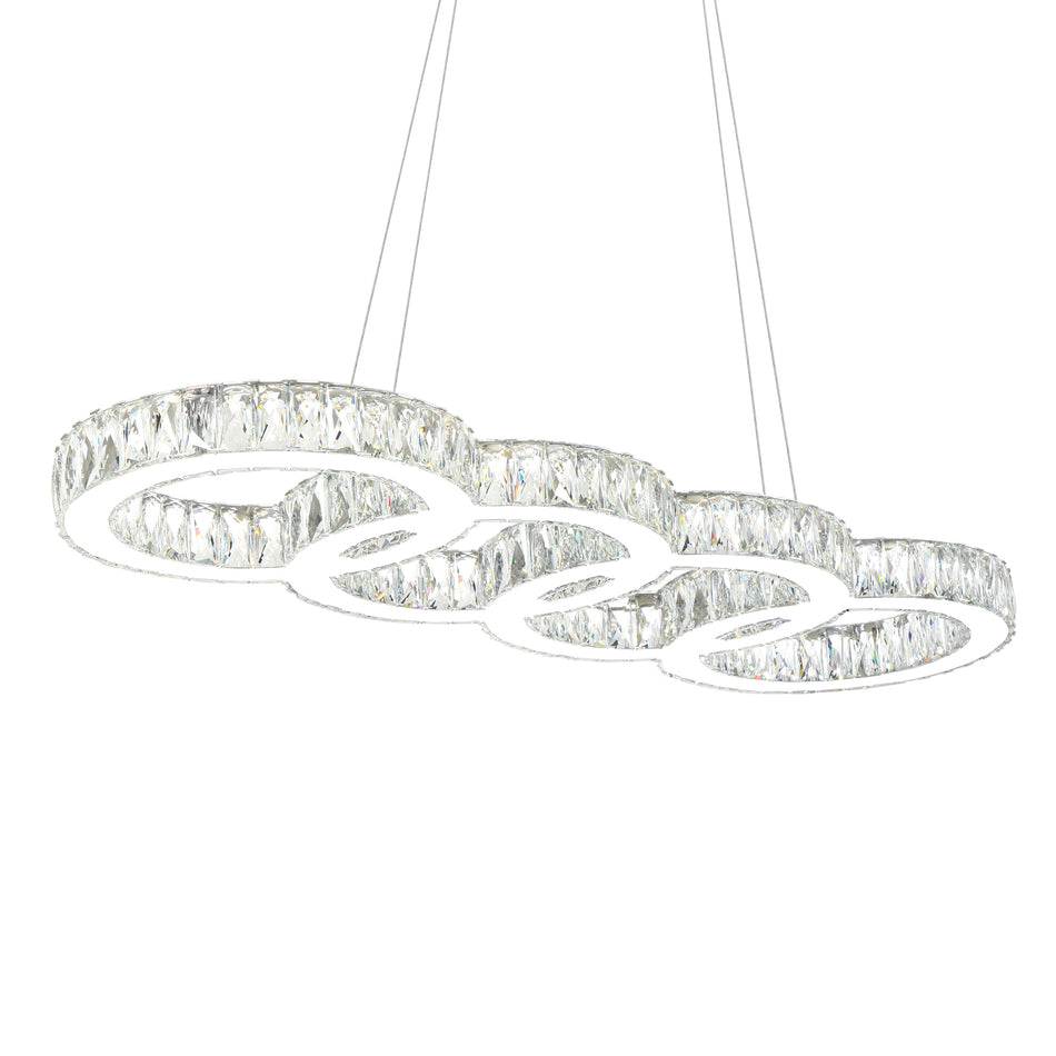Milan LED Chandelier With Chrome Finish by CWI