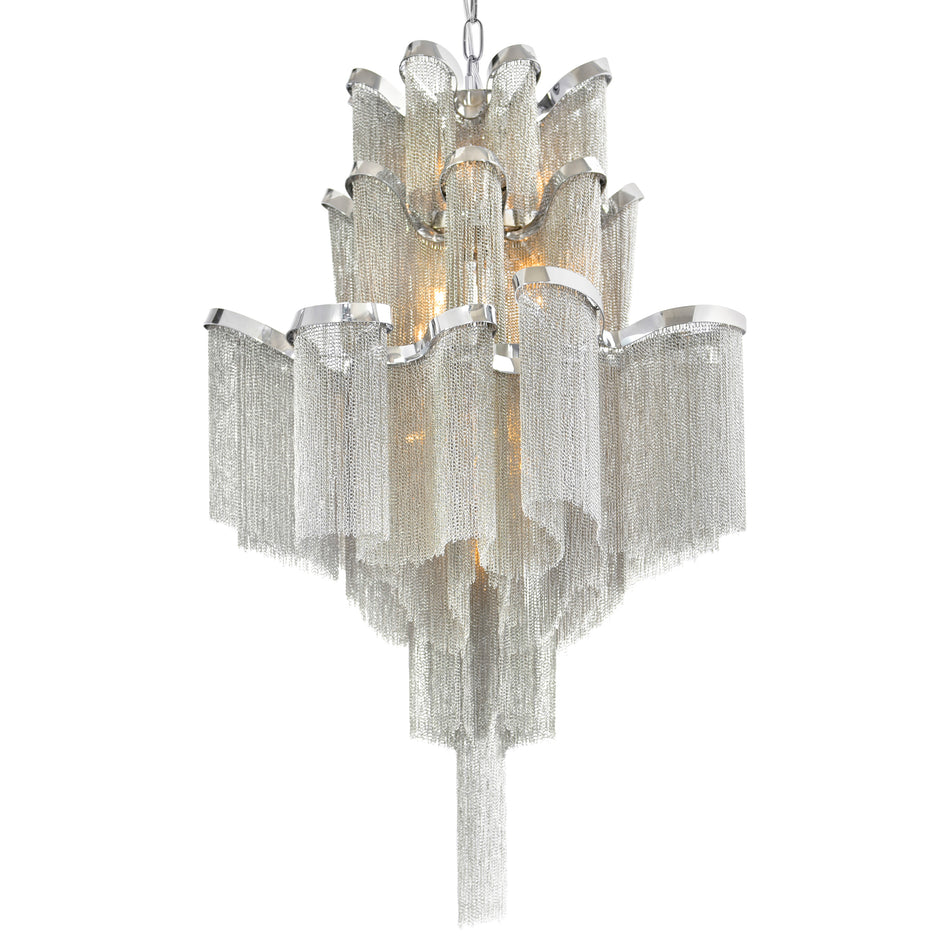 Daisy 16 Light 24in Chrome Down Chandelier by CWI