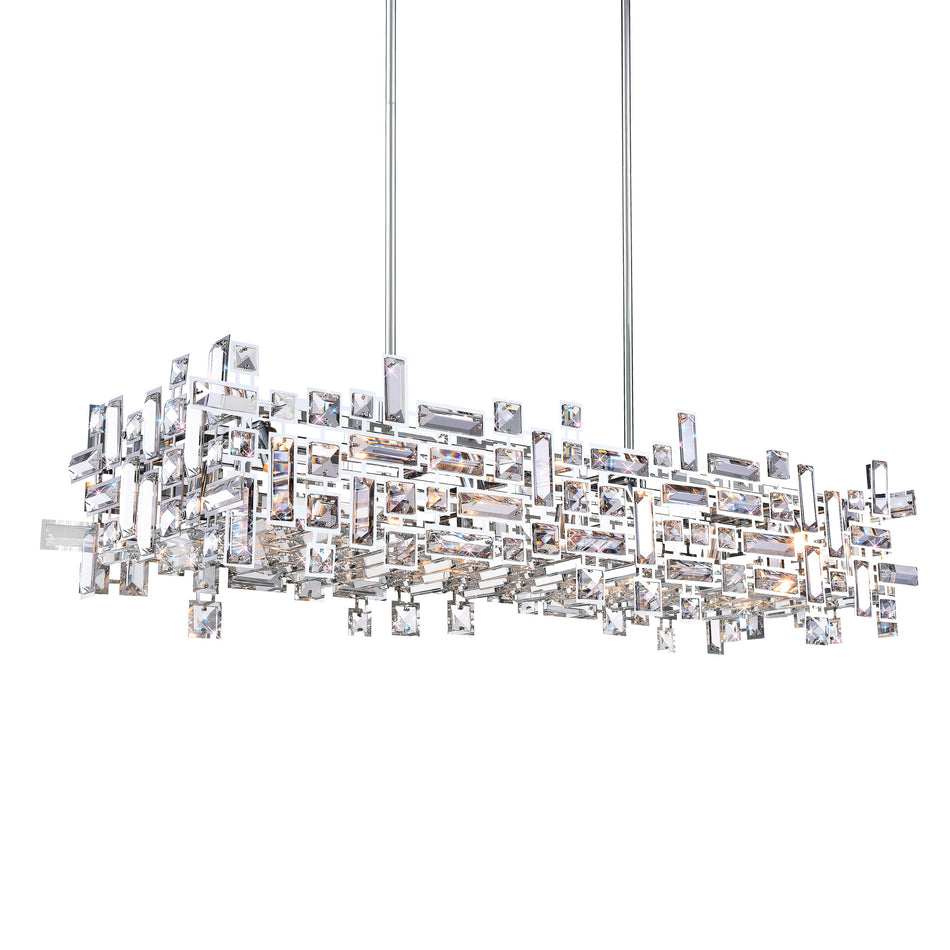 Arley 12 Light Chrome Island Chandelier by CWI